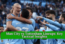 Man City vs Tottenham lineups