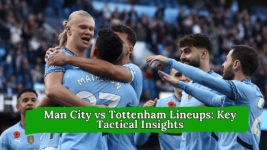 Man City vs Tottenham lineups